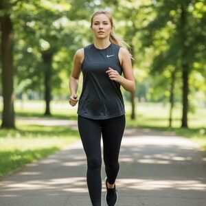 Nike Breathe Running Tank Top Women's Size S Dri Fit Athletic Gym‎ Workout